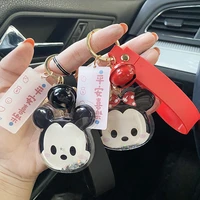 new mickey minnie keychain bag pendant acrylic brand ping an joy key chain gift
