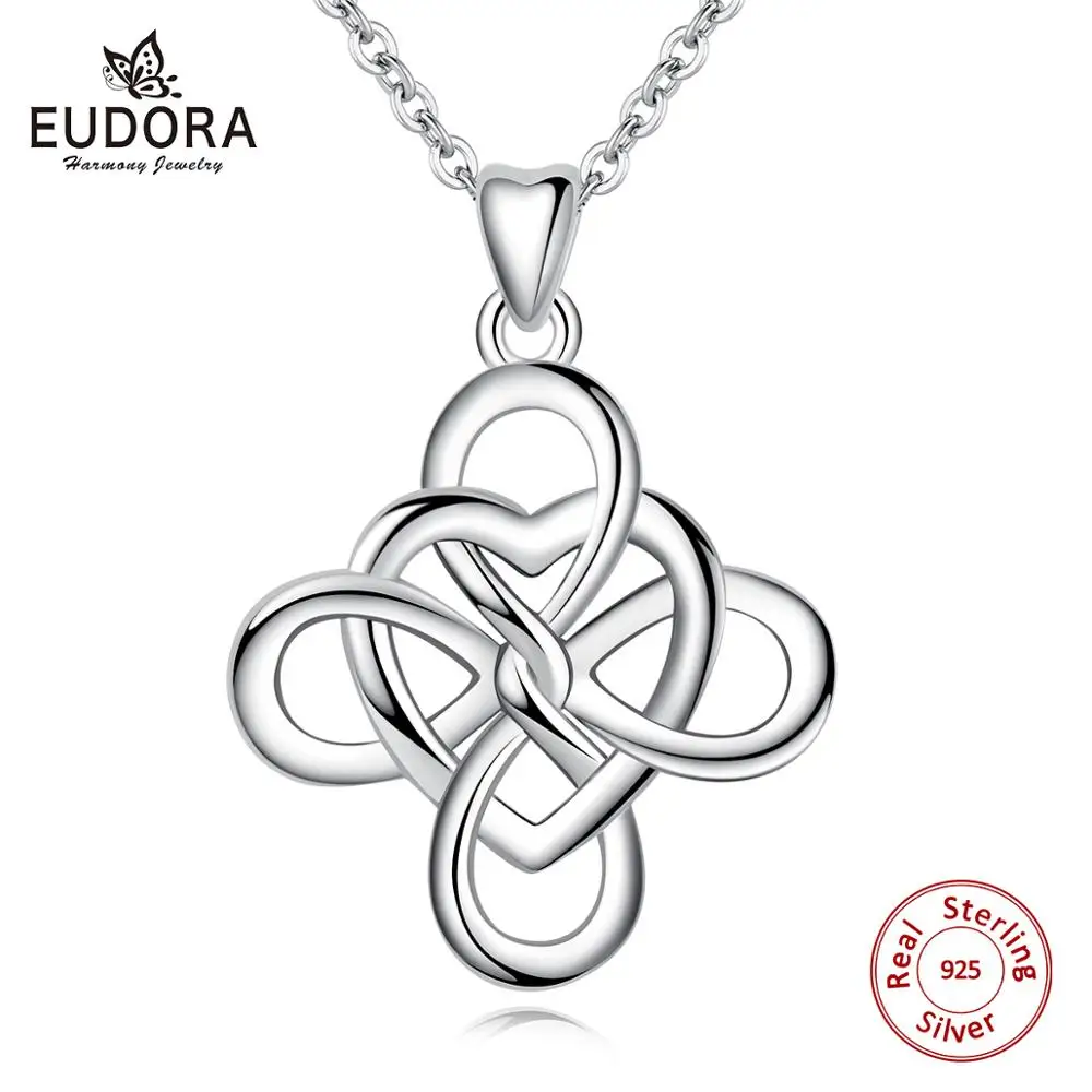 Женский кулон в кельтском стиле Eudora элегантное серебряное ожерелье с подвеской