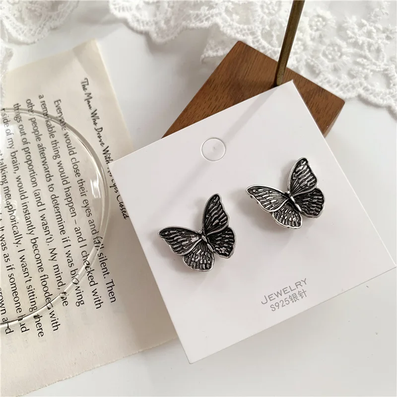 Модный винтажный готический серьги в стиле панк ювелирное изделие золотой