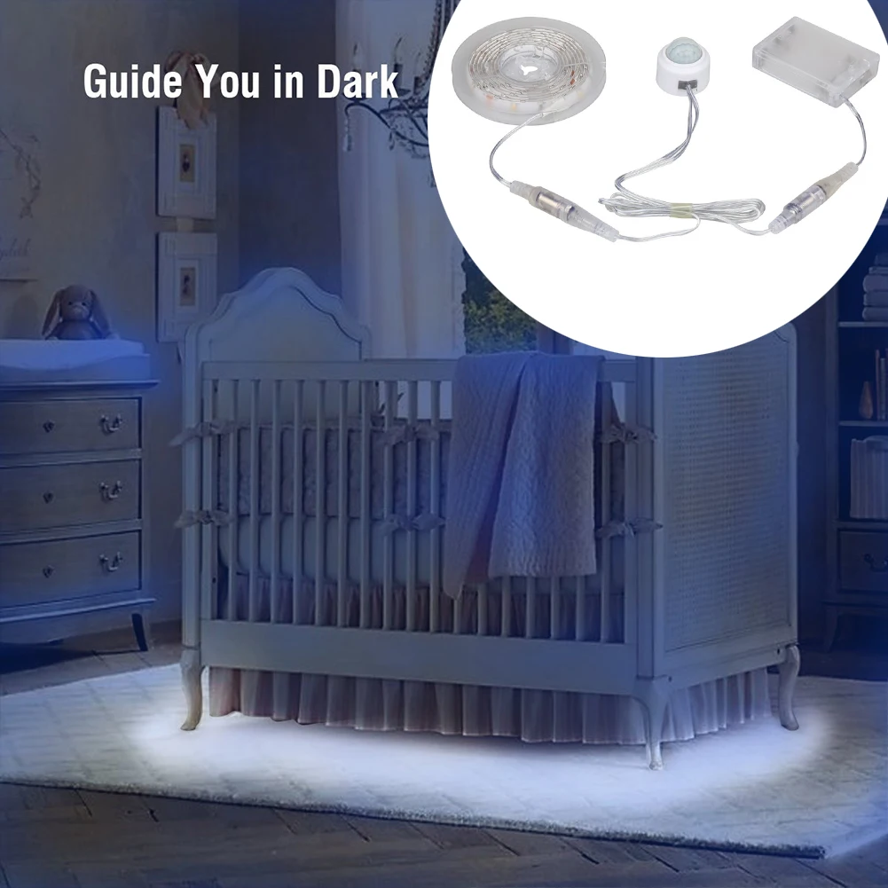 

5V Warm White Light + Infrared Dual Induction Battery BoxB Wake-Up Light Lamp
