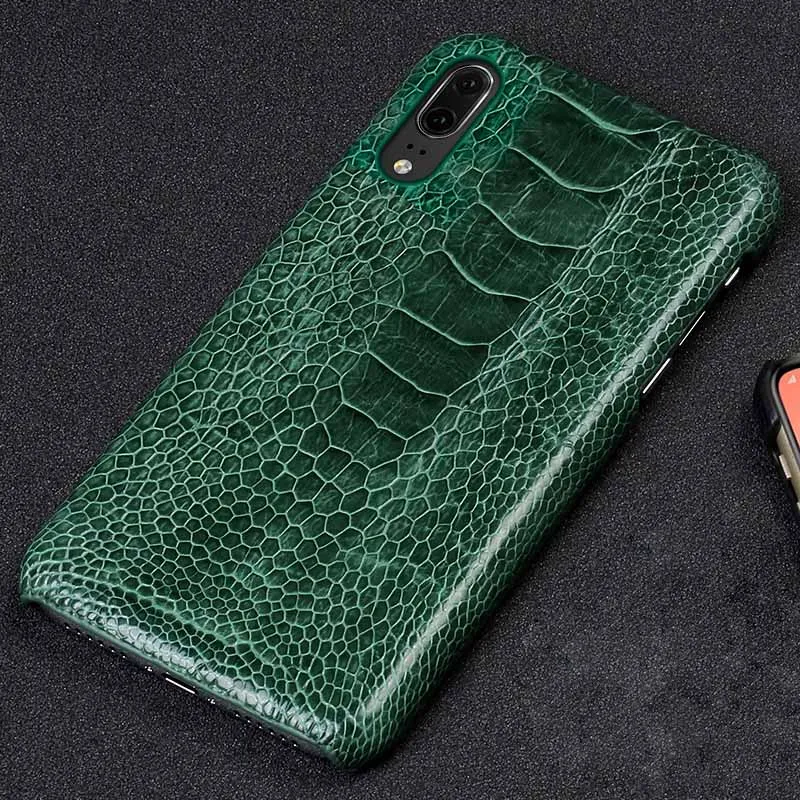 Green Чехлы для телефонов huawei P20 P30 Lite mate 10 20 lite Pro Y6 Y9 P Smart Ostrich Foot Case для Honor 7X8X9 10 lite case - Цвет: Green