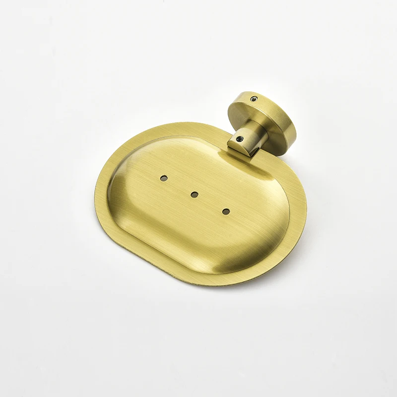 Настенный золотистый держатель для мыла без сверления кухни органайзер ванной