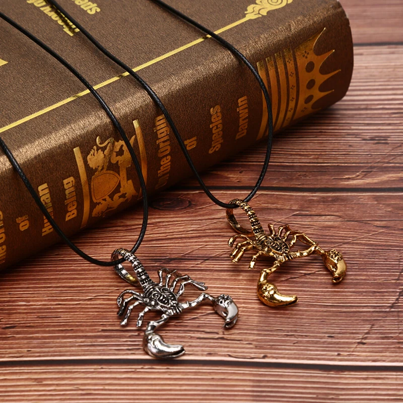 Мужское ожерелье Король скорпионов цепочка-чокер ювелирные изделия ожерелья с