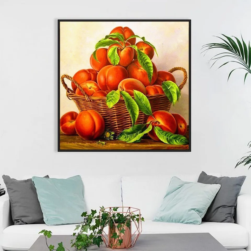 EverShine Diamond Painting Fruit Cross Stitch Embroidery Full Display Scenery Picture Of Rhinestones Mosaic Kit | Дом и сад