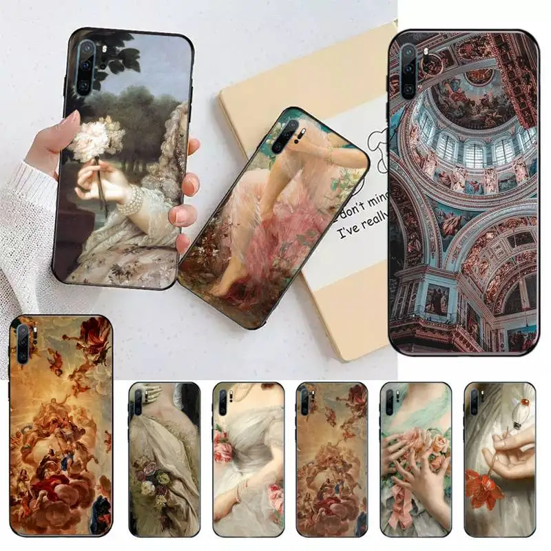 

Renaissance art Painting pattern Phone Case for Huawei honor P mate 40 20 30 10 50 i 9 x mate pro lite 8a