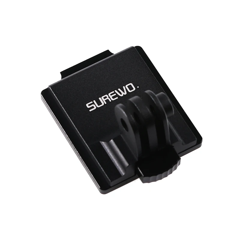 Алюминиевое Крепление SUREWO NVG совместимое с GoPro Hero 9/8/7/6/5 черного цвета тактическое