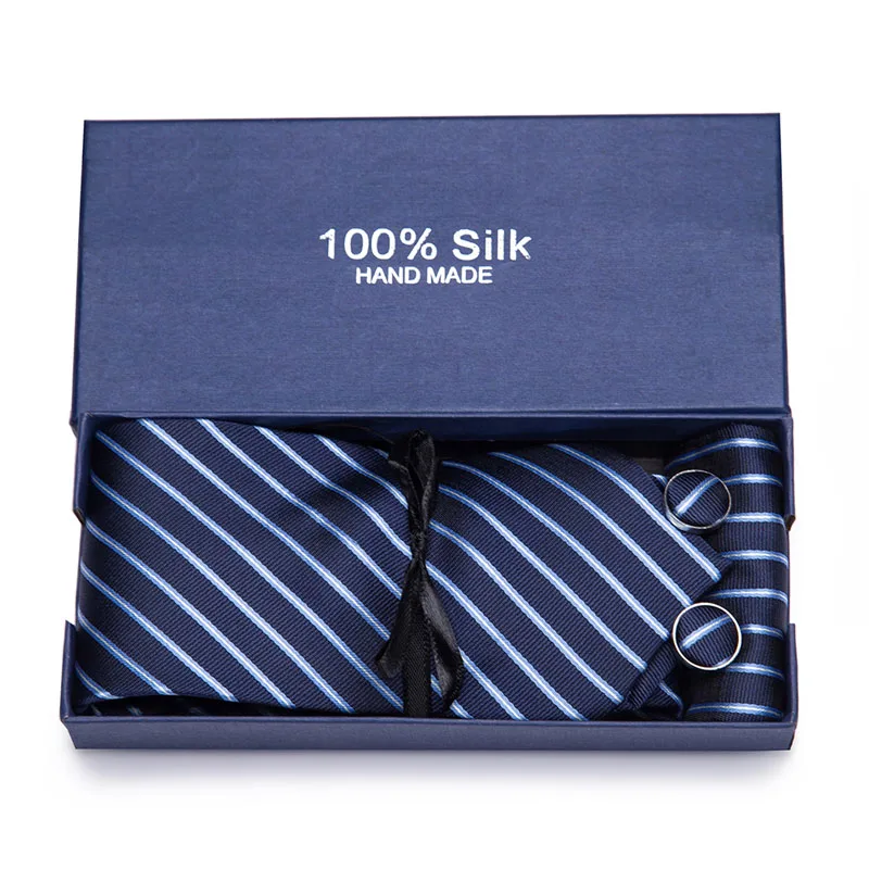 Модный мужской платок с пейсли 7 5 см 100% шелк набор запонок синий галстук бабочка