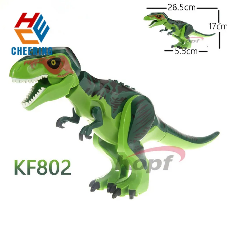 

Single Sale Big World DIY Tyrannosaurus Rex Big Building Blocks Bricks Model Figures Best Gift For Kid KF916 KF917