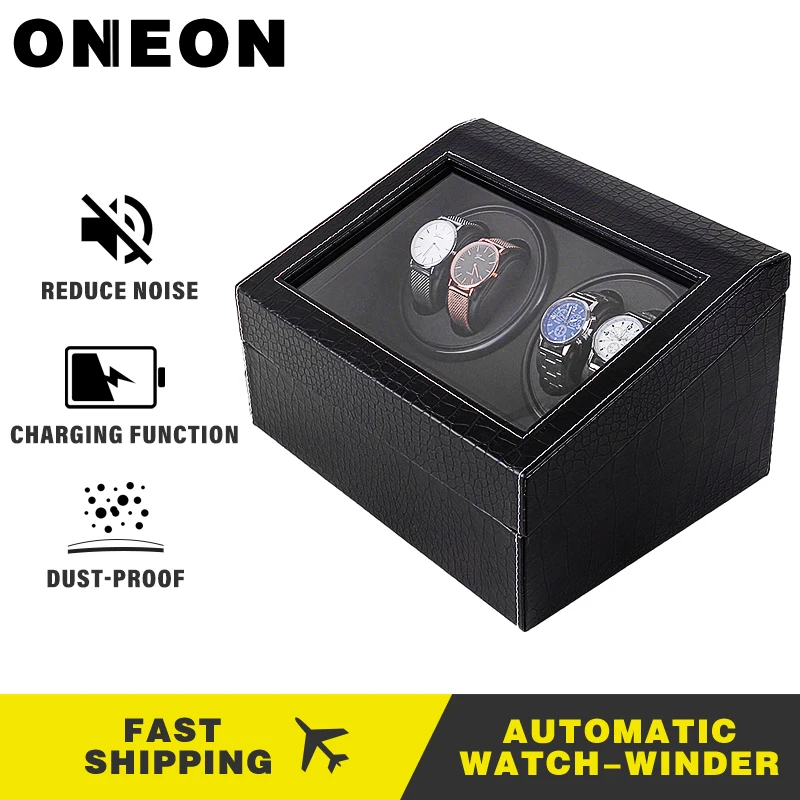ONEON модная Роскошная намотка для часов с открытым мотором автоматическая