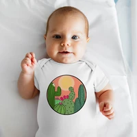 plus size baby body vintage aesthetic desert cactus graphic toddler boy girl clothes summer 2022 newborn comfy home romper