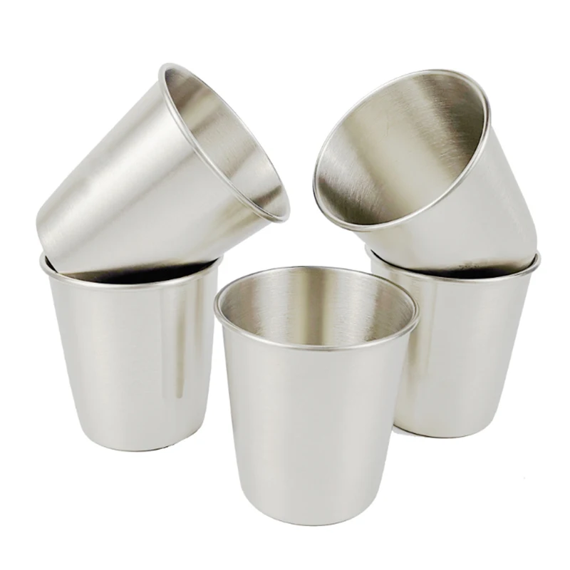 Набор стаканов из нержавеющей стали чашка для питья вина пива кофе виски молока