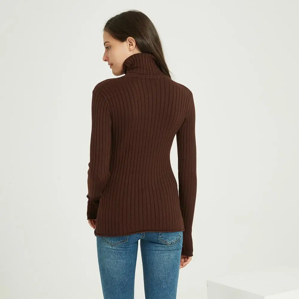 Wixra 2020 новинка базовая водолазка однотонный тонкий свитер пуловеры