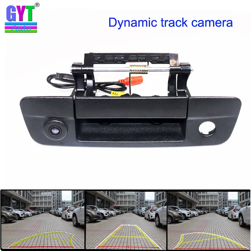 Dynamic Tracks car Rear View parking Camera For Dodge RAM 1500 2500 3500 2009~2015 Trunk Handle Reverse Backup Camera