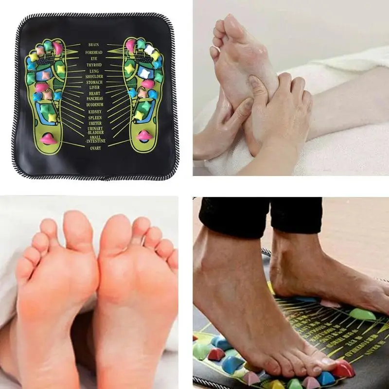 Рефлексотерапия ходьба камень для ног облегчение боли в ногах Массажный коврик