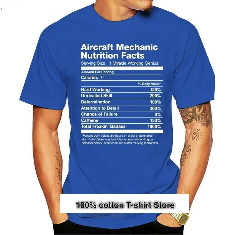 

Camiseta con estampado de aviones para hombre, camisa divertida de nutrición mecánica, hechos, de verano, 2019