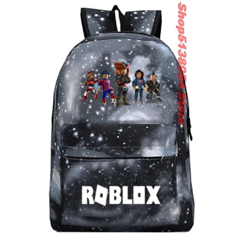 F ROBLOX клетчатый рюкзак, детская школьная сумка, женский рюкзак, подростковые школьные сумки, Холщовый студенческий рюкзак для мальчиков и девочек, детская сумка - Цвет: F