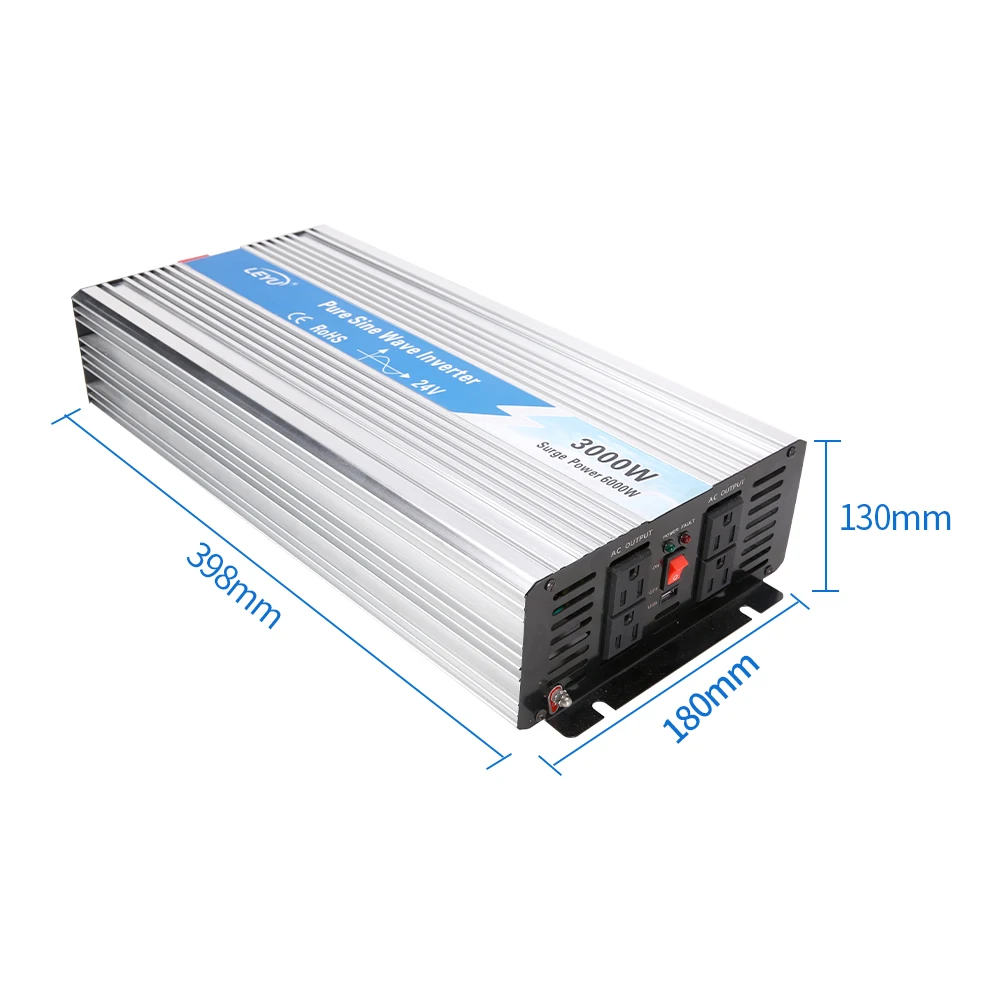 3000W Pure Sine Wave Solar Inverter DC to AC Power Inverters Converters 12V 24V 48V 220V 230V 240V | Обустройство дома