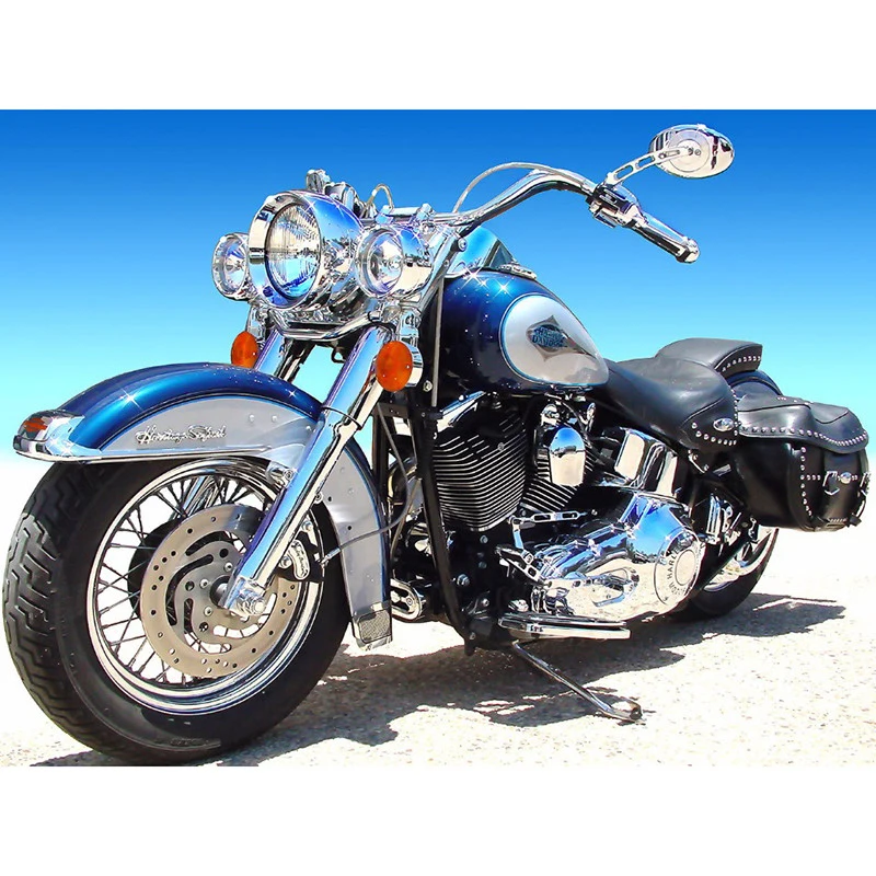 5D Сделай Сам: квадратная Алмазная вышивка мотоцикл алмазная крестиком Стразы