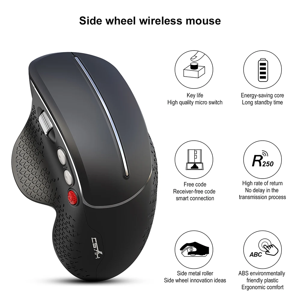 Перезаряжаемая беспроводная мышь USB приемник скользящая компьютерная