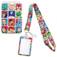yq247 cartoon toy story lanyard neck strap for key id campus card badge holder key chains phone rope lariat friends kids gifts