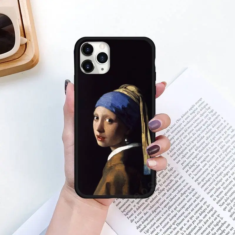 

Famous painting David retro art pattern Phone Case for iPhone 11 12 pro XS MAX 8 7 6 6S Plus X 5S SE 2020 XR Luxury brand shell