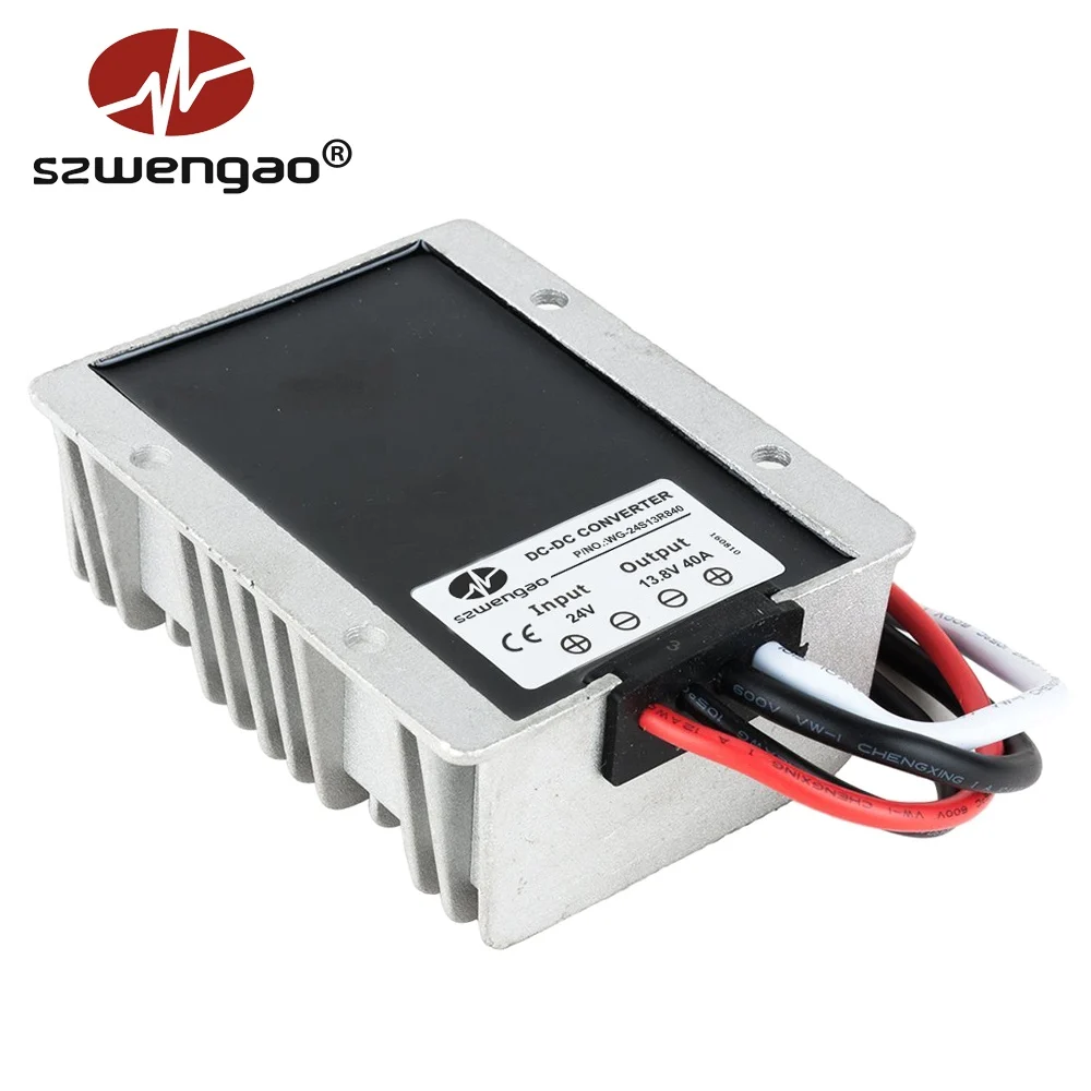 24V to 13.8V 40A 24 В до 12 В 1.5A 3A 5A 8A 10A 15A 20A 30A 40A понижающий преобразователь постоянного тока 24 В до 12 В DC-DC регулятор напряжения для автомобилей на солнечной батарее - Цвет: 24V to 13.8V 40A