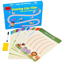 montessori pen control training drawing set kids color shape drawing tablet toddler fine movement early learning toy brinquedos
