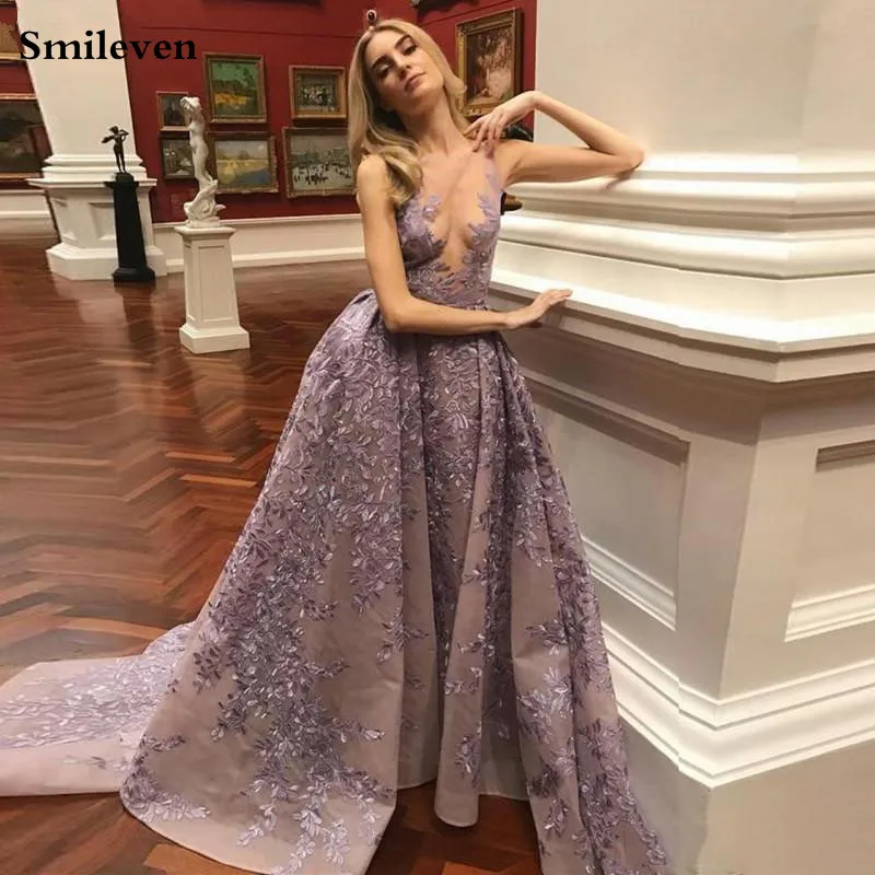 Smileven кружевное вечернее платье-Русалка 2019 официальное платье для выпускного