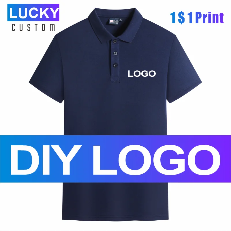 

Высококачественная рубашка-поло из искусственного хлопка, индивидуальный дизайн, фирменный логотип компании/печать вышивки, деловой Повсе...