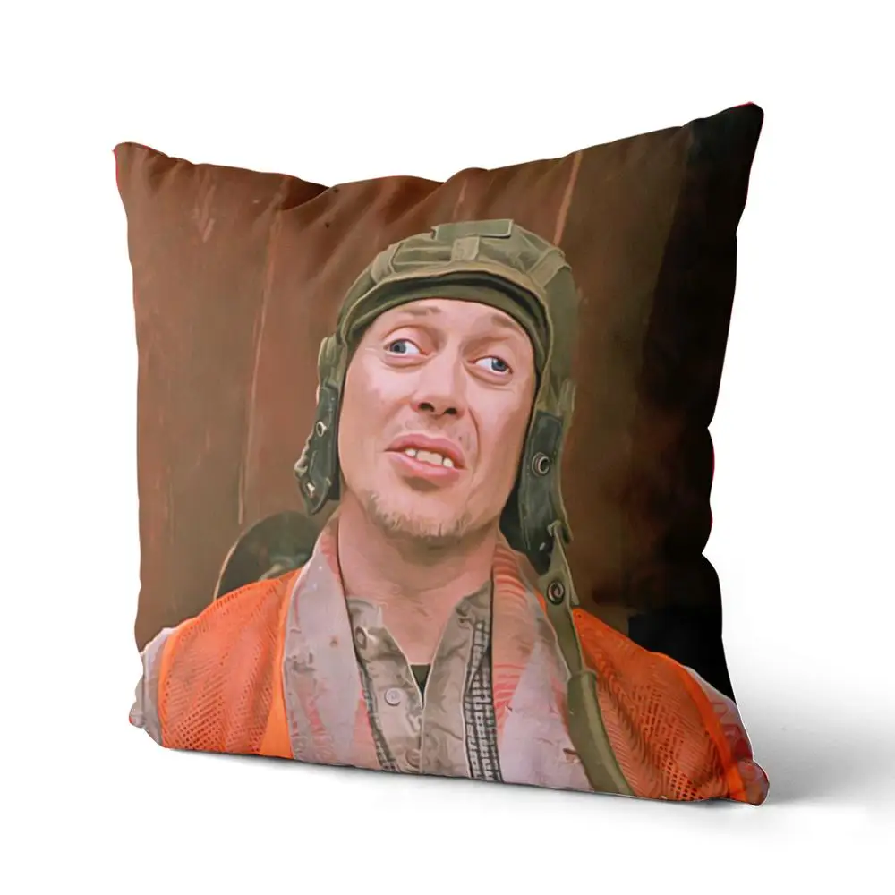 Стив бусеми сумасшедшие глаза хлопчатобумажная парусиновая Подушка на заказ