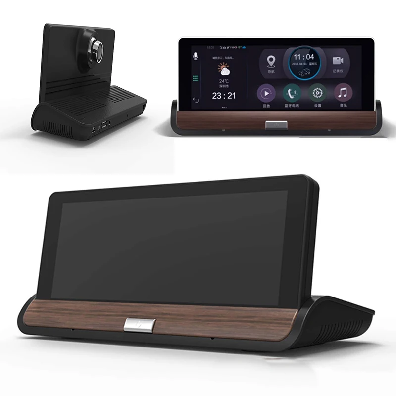 Видеорегистратор Full Hd с двойным объективом разрешение 7 дюймов 1080p Автомобильный