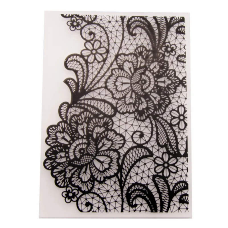 

YINISE Plastic Embossing Folder For Scrapbook Stencils FLOWERS DIY PAPER Album Cards Making CRAFT SUPPLIES Scrapbooking MOLDS