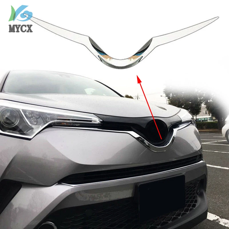 АБС пластик хром авто передняя решетка Накладка для Toyota C HR CHR 2016 2017 2018 2020