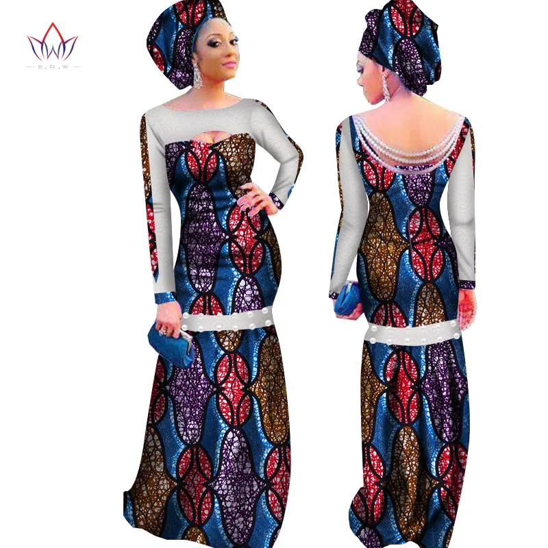 African Party Dresses for Women New Arrival Backless Pearl Women Formal Occasion Dress Africa Evening Gowns for Women WY3014