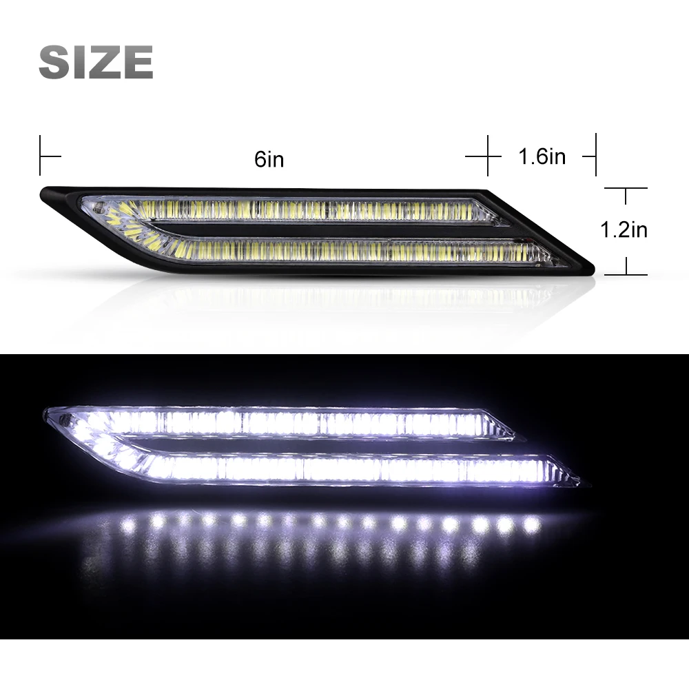 Nlpearl 2 шт. 33SMD автомобильный светильник сборки Led DRL Габаритные огни s для