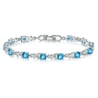 Модный простой стиль женский морской синий стиль многоцветный камень трендовый индивидуальный креативный браслет подарок изысканные ювелирные изделия за рубежом