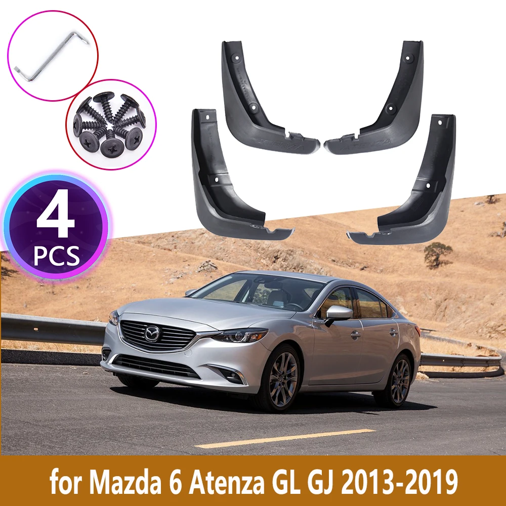 

4PCS Car Mudguards For Mazda 6 Atenza GL GJ 2013 2014 2015 2016 2017 2018 2019 Cladding Splash Mud Flaps Mudflap Car Accessories