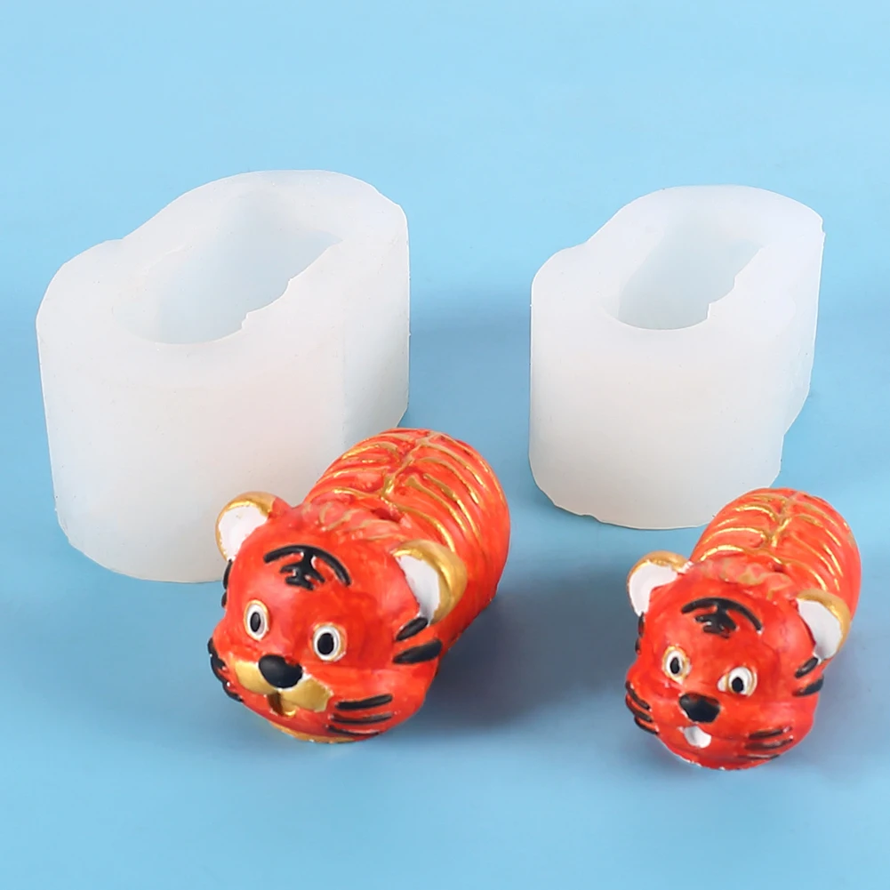 

Tiger Soap Silicone Mold 3D Animal Candle Craft Making Epoxy Resin Mold DIY Home Decoration