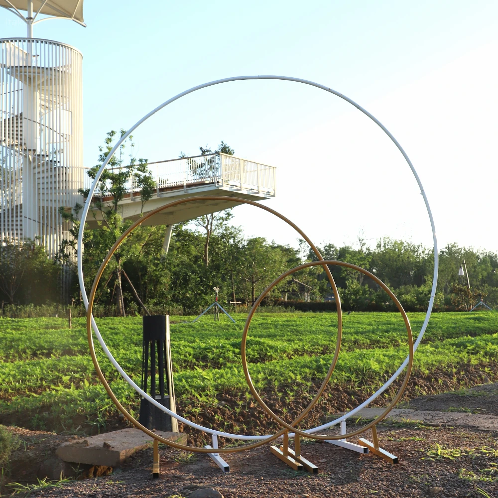 Круглая свадебная АРКА декор на день рождения реквизит Фотофон с кольцом и аркой