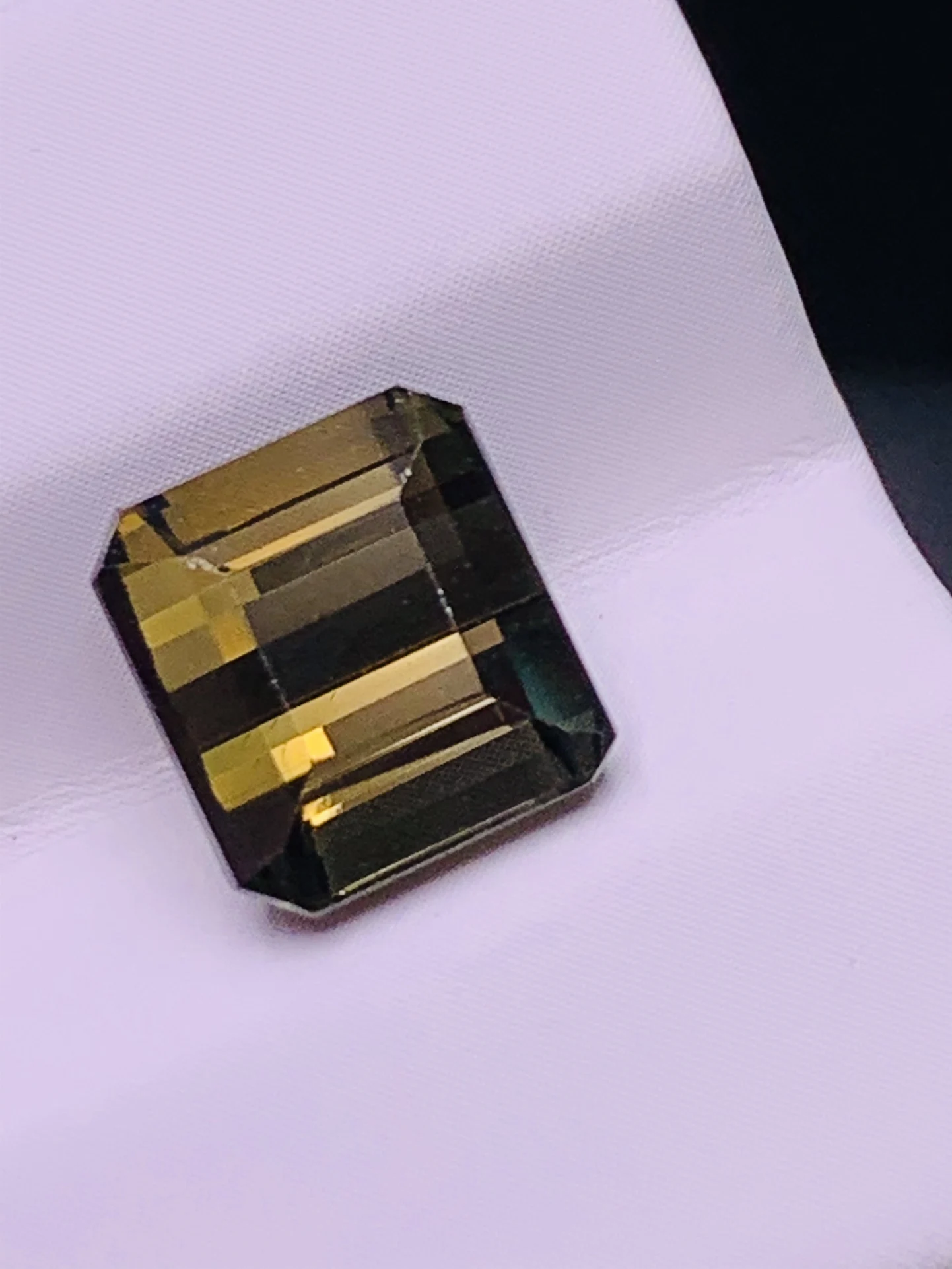 Pure natural tourmaline can be inlaid with rings or pendant necklaces rectangle Brown green accessories gem jewelry edelstenen