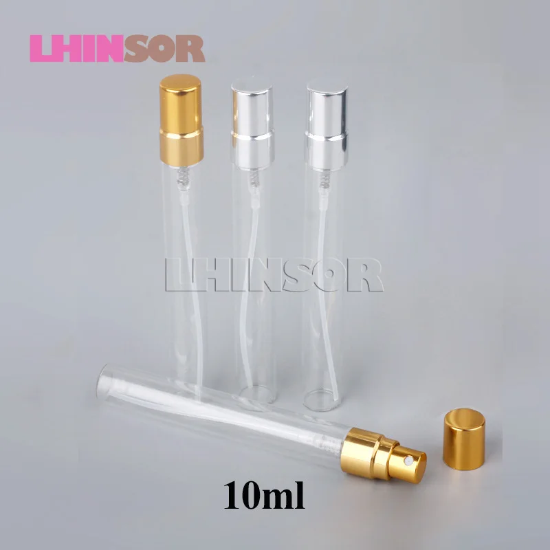 50 шт./лот 2 мл 3 5 10 прозрачная стеклянная бутылка распылитель флаконы для образцов