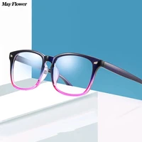 may flower anti blue light glasses computer gaming glasses square eyeglasses frame anti blue ray eyeglasses decorative glasses