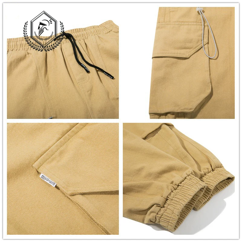 Мужские свободные штаны-шаровары для бега в стиле сафари модные штаны с