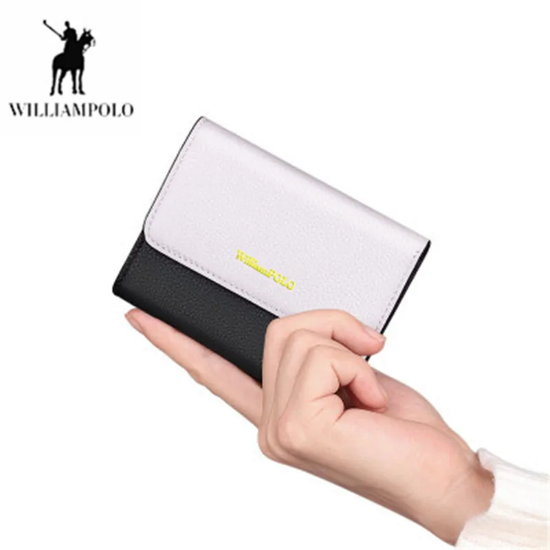 

Williampolo women's wallet Mini purse Women Genuine Leather Wallets Ladies Change Card Holder Coin Small Purses portfel damski