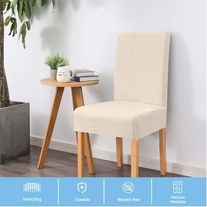 

Computer Office Chair Cover Hotel Restaurant Universal Stretch Corn Grain Check Waterproof Chair Cover