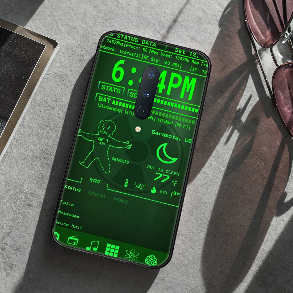 

Fallout game Phone Case Cover Hull For 1+ Oneplus 5T 6 6T 7 7Pro 7T 8 8Pro 8T black Cover Silicone Back Pretty Bumper Luxury