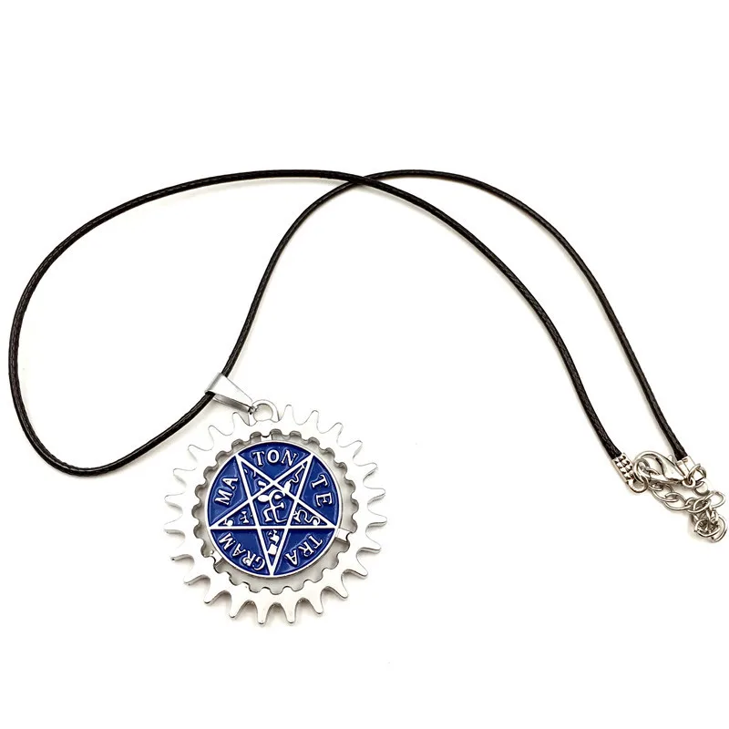 

Ожерелье с японским аниме «Черный Батлер», аксессуары, Себастьян михаелис, королевский синий кулон для мужчин и женщин, ювелирные изделия, о...