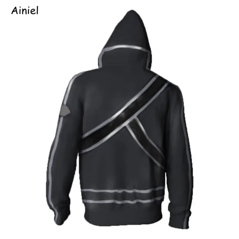 

Anime Sword Art Online Hoodie Sweatshirts Kirigaya Kazuto Yuuki Asuna Cosplay Costumes Casual Coat Top Jackets Men Women Adult