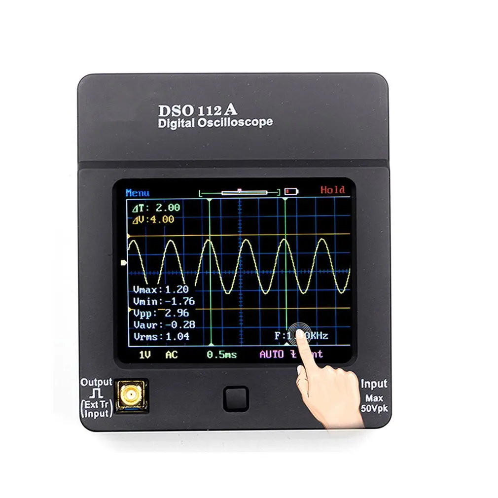 DSO112A Portable DSO 112A TFT Mini Digital Oscilloscope Touch Contact Screen USB Interface 2MHz 5Msps | Инструменты