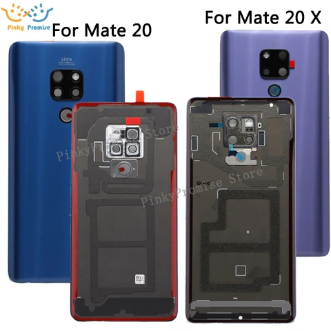 Новый стеклянный чехол для Huawei mate20 Mate 20 X, задняя крышка для аккумулятора Huawei Mate 20 X, Крышка корпуса аккумулятора mate 20